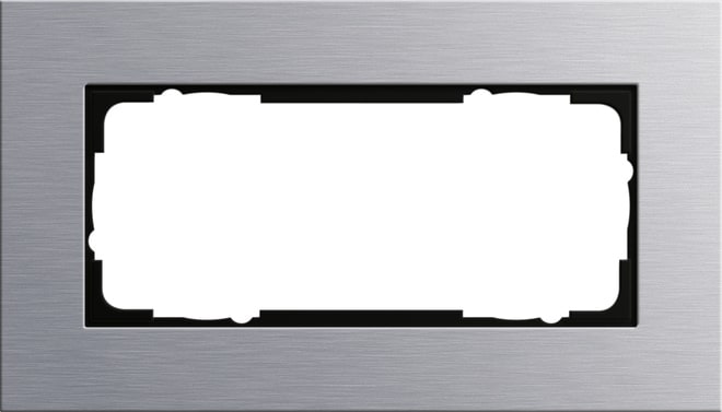 GIRA - GGI100217 Abdeckrahmen 2f o.M. Gira Esprit Alumini