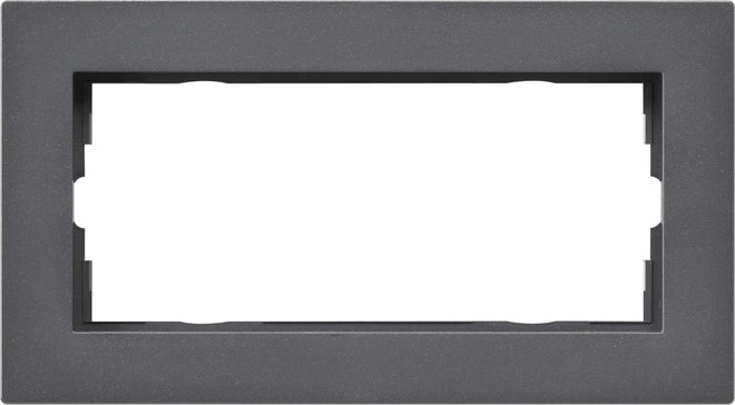 GIRA - GGI1002235 Abdeckrahmen 2f o.M. flach Gira E2 Anthr