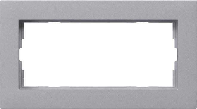 GIRA - GIR1002255 Abdeckrahmen 2f o.M. flach Gira E2 F Alu