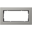 GIRA - GGI1002335 Abdeckrahmen 2f o.M. flach Gira E2 Edels