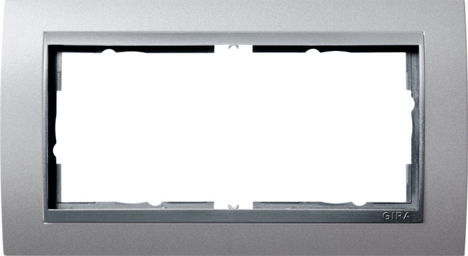 GIRA - GIR100236 Abdeckrahmen 2f o.M. Zwischenr. F Alu Gi
