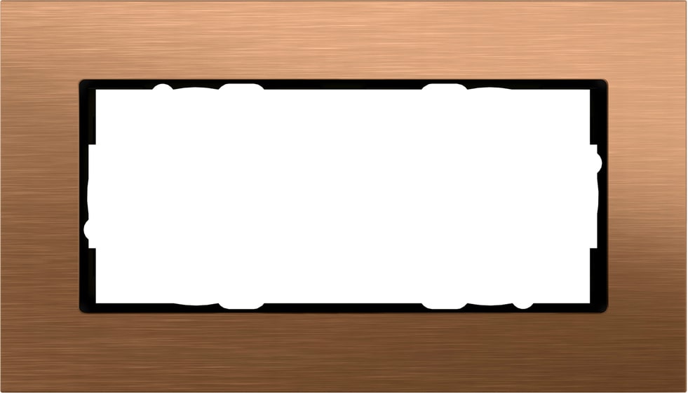 GIRA - GGI100238 PLACCA 2-M S/COC GIRA ESPRIT BRONZO