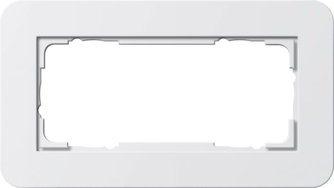 GIRA - GIR1002410 Abdeckrahmen 2f o.M. Gira E3 Reinweiss/R