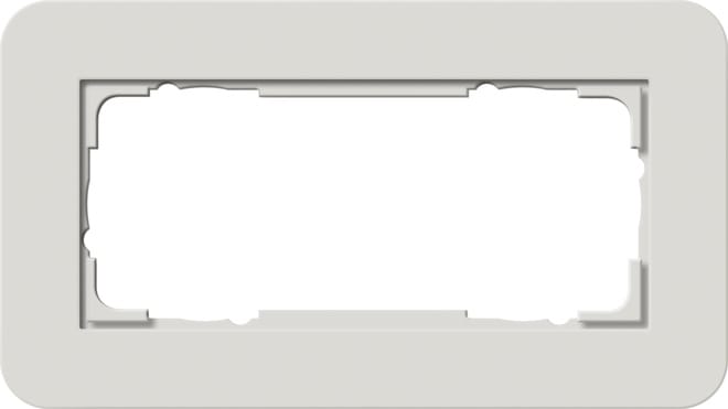 GIRA - GGI1002411 Abdeckrahmen 2f o.M. Gira E3 Hellgrau/Re