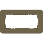 GIRA - GIR1002416 Abdeckrahmen 2f o.M. Gira E3 Umbra/Reinw