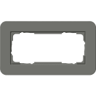 GIRA - GIR1002423 Abdeckrahmen 2f o.M. Gira E3 Dklgrau/Ant