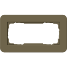 GIRA - GGI1002426 Abdeckrahmen 2f o.M. Gira E3 Umbra/Anthr