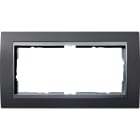 GIRA - GIR100281 Abdeckrahmen 2f o.M. Zwischenr. F Alu Gi