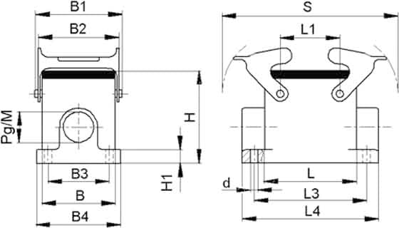 LAPP ITALIA SRL - LPP10104000 H-B 24 SGR 21 ZW. SOCKELGEHAEUSE