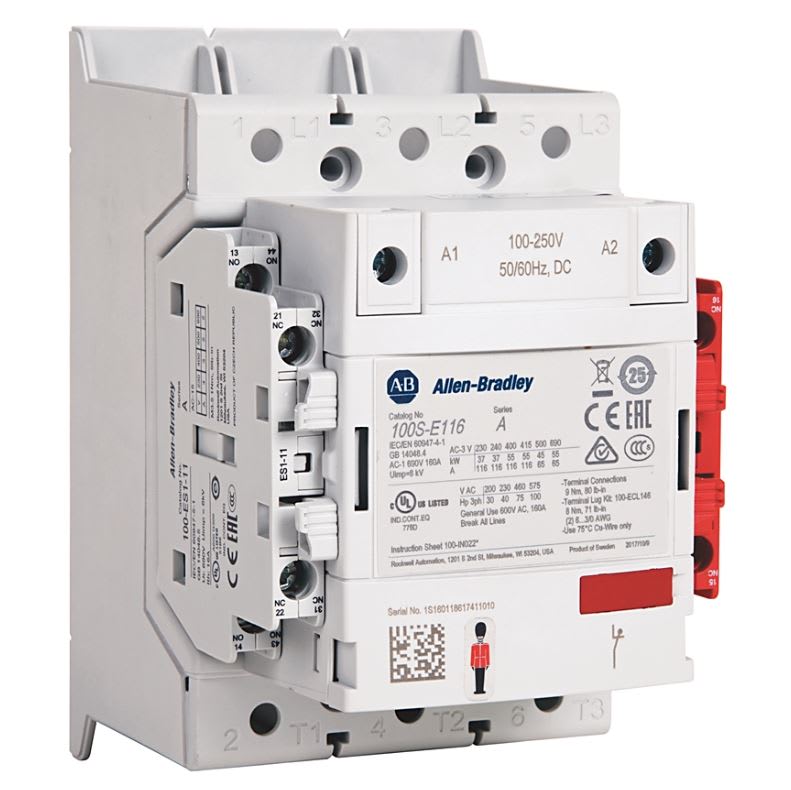 ROCKWELL AUTOMATION - RCK100S-E190KD12C IEC 190 A SAFETY CONTACTOR