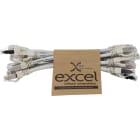 EXCEL - EXL101-188-10 Excel Cat6A P/Lead S/FTP LSOH 215 mm Gre
