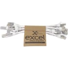 EXCEL - EXL101-189-10 Excel Cat6A P/Lead S/FTP LSOH 215 mm Whi