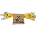 EXCEL - EXL101-190-10 Excel Cat6A P/Lead S/FTP LSOH 215 mm Yel