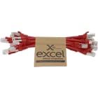 EXCEL - EXL101-193-10 Excel Cat6A P/Lead S/FTP LSOH 215 mm Red