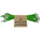 EXCEL - EXL101-194-10 Excel Cat6A P/Lead S/FTP LSOH 215 mm Gre