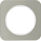 BERKER - BRK10112114 CORN.1P SERIE R1 ACCIAIO INOX/BIA.POL.