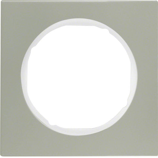 BERKER - BRK10112214 CORN.1P SERIE R3 ACCIAIO INOX/BIA.POL.