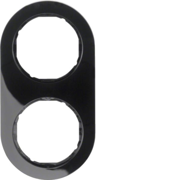 BERKER - BRK10122045 CORNICE 2P SERIE R.CLASSIC NERO LUCIDO