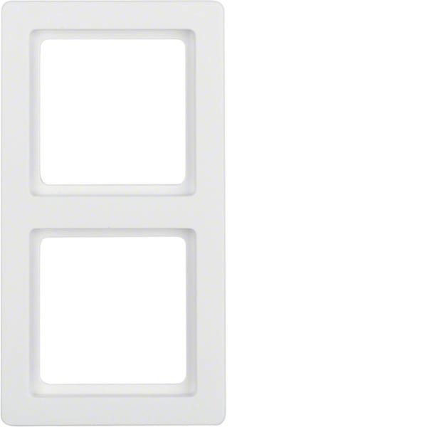 BERKER - BRK10126089 Rahmen 2fach Berker Q.1 polarweiB samt