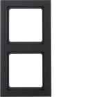 BERKER - BRK10126096 Rahmen 2fach Berker Q.3 anthrazit samt,