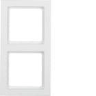BERKER - BRK10126099 Rahmen 2fach Berker Q.3 polarweiB samt