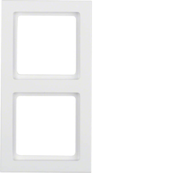 BERKER - BRK10126099 Rahmen 2fach Berker Q.3 polarweiB samt