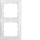 BERKER - BRK10128989 Rahmen 2fach Berker S.1 polarweiB glanze