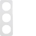 BERKER - BRK10132189 CORNICE 3P SERIE R1 BIANCO POLARE LUCIDO