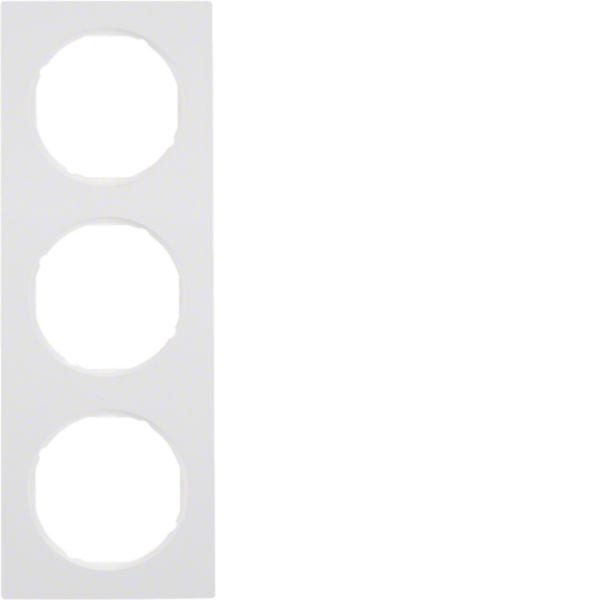BERKER - BRK10132289 CORNICE 3P SERIE R3 BIANCO POLARE LUCIDO