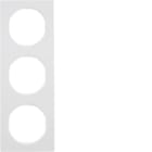 BERKER - BRK10132289 CORNICE 3P SERIE R3 BIANCO POLARE LUCIDO