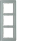 BERKER - BRK10136079 CORNICE 3P SERIE Q7 VETRO BIANCO POLARE