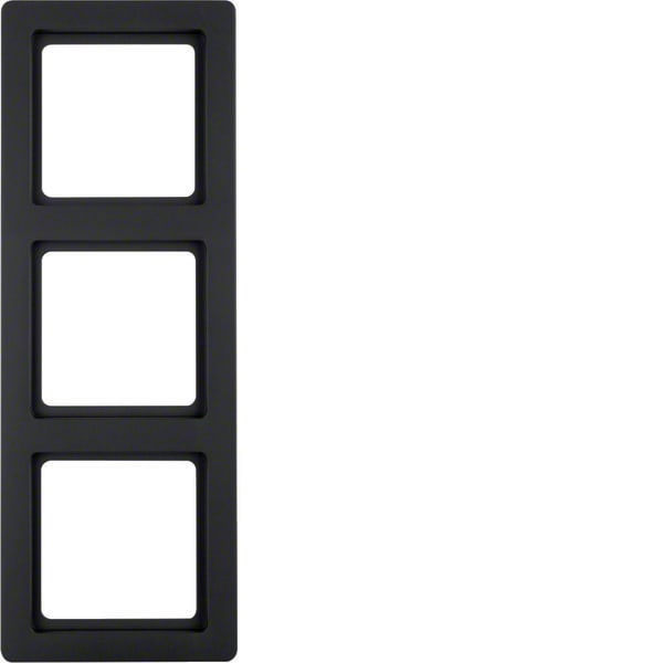BERKER - BRK10136086 Rahmen 3fach Berker Q.1 anthrazit samt,
