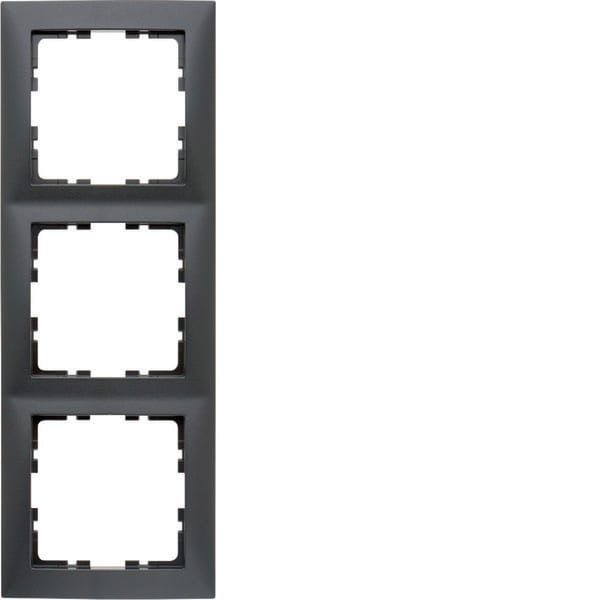 BERKER - BRK10139949 Rahmen 3fach S.1 anthrazit, matt