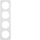 BERKER - BRK10142189 CORNICE 4P SERIE R1 BIANCO POLARE LUCIDO