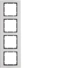 BERKER - BRK10143004 CORN.4P B3 ALU/ANTR.OPACO, ALU ANOD.