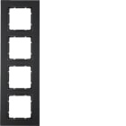 BERKER - BRK10146626 CORNICE 4P SERIE B7 ANTRACITE OPACO