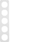 BERKER - BRK10152189 CORNICE 5P SERIE R1 BIANCO POLARE LUCIDO