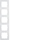 BERKER - BRK10158989 CORNICE 5P SERIE S1 BIANCO POLARE LUCIDO