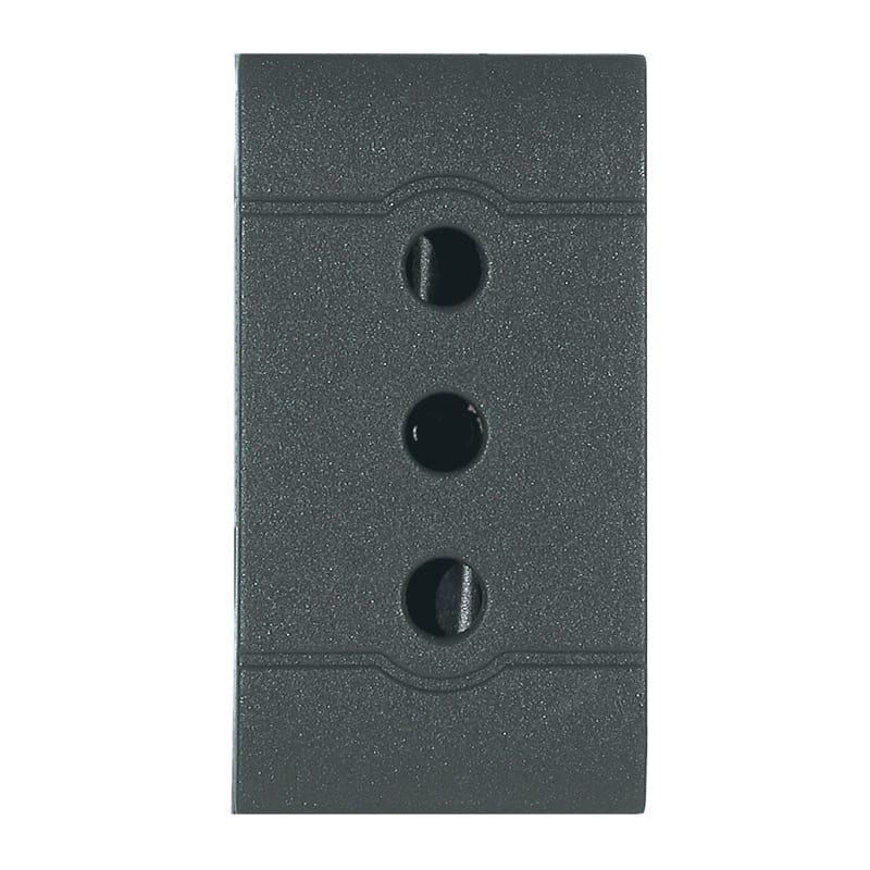 SCAME PARRE SPA - SCA101.6401 PRESA 2P+T 10A 250V (P11) ANTRACITE