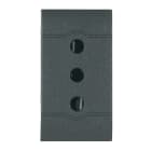 SCAME PARRE SPA - SCA101.6401 PRESA 2P+T 10A 250V (P11) ANTRACITE