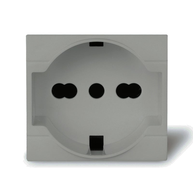 SCAME PARRE SPA - SCA101.6405.GD PRESA P40 PLURISTANDARD CON SUPPORTO DIN