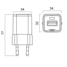 ALPHA ELETTRONICA SR - ALPKD530030-02 CARICATORE 2 USB 1C E 1A - GAN 30W PO...