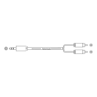 ALPHA ELETTRONICA SR - ALP11-3-002/02K Premium cable from Ø3.5 Stereo jack plug to 2 RCA audio plugs - 2m