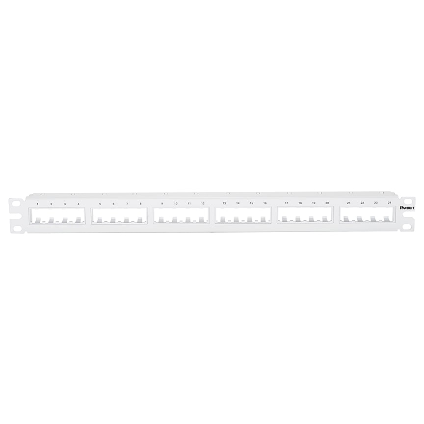 PANDUIT - PANCPP24FMWWH THE MINI-COM FLUSH MOUNT MODULAR PATCH P