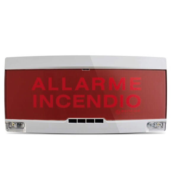 NOTIFIER ITALIA SR - NOTFRONT-PAN1-PL-G COVER PER PAN1-PLUS GIALLO FILM ROSSO