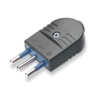 SCAME PARRE SPA - SCA104.4001/N SPINA SERIE AZZURRA 2P+T 10A NERA