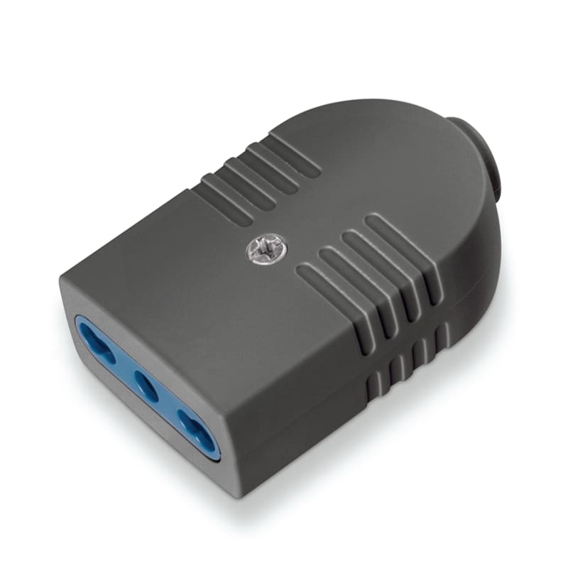 SCAME PARRE SPA - SCA104.4013/N-SF PRESA SERIE AZZURRA 2P+T 16A NERA SFUSA
