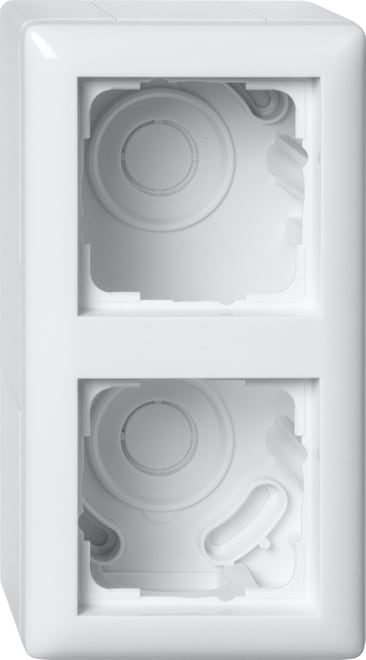 GIRA - GGI106203 AP-Gehause 2f + Rahmen Standard 55 Reinw