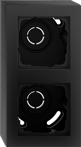 GIRA - GIR106209 SCAT.SI 2-M + PLACCA GIRA E2 NERO O