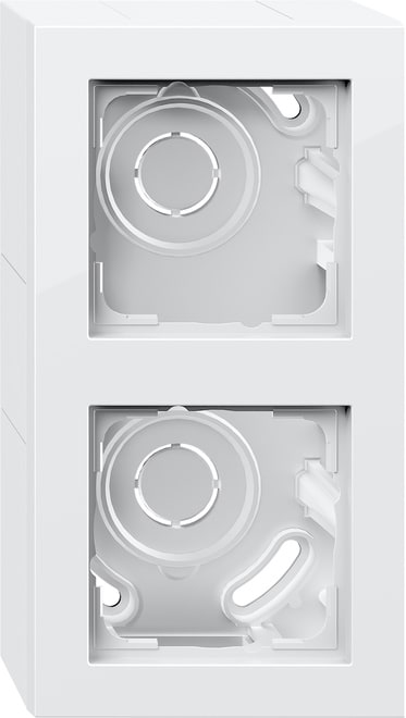 GIRA - GGI106229 AP-Gehause 2f + Rahmen Gira E2 Reinweiss